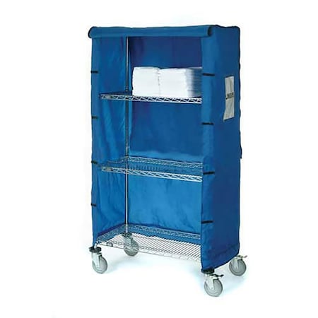 Global Industrial Nexel 48W x 24D x 63H Nylon Cover, Blue 188376BL